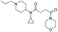 N-CYCLOPROPYL-4-MORPHOLINO-4-OXO-N-(1-PROPYLPIPERIDIN-4-YL)BUTANAMIDE 结构式