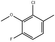 2-氯-6-氟-3-甲基苯甲醚 结构式