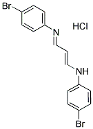 (3-(4-BROMOPHENYLAMINO)PROP-2-ENYLIDENE)4-BROMOPHENYLAMINE, HYDROCHLORIDE 结构式