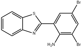 2-(1,3-BENZOTHIAZOL-2-YL)-4,6-DIBROMOANILINE 结构式