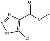 5-氯-1H-[1,2,3]三唑-4-羧酸甲酯 结构式