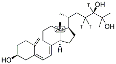 24R,25-DIHYDROXY[23,24(N)-3H]-CHOLECALCIFEROL 结构式