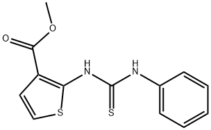 METHYL 2-[(ANILINOCARBOTHIOYL)AMINO]-3-THIOPHENECARBOXYLATE 结构式