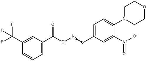 4-(2-NITRO-4-[(([3-(TRIFLUOROMETHYL)BENZOYL]OXY)IMINO)METHYL]PHENYL)MORPHOLINE 结构式