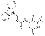 L-ASPARTIC ACID-N-FMOC, O-T-BUTYL (15N) 结构式