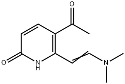 5-ACETYL-6-[(E)-2-(DIMETHYLAMINO)ETHENYL]-2(1H)-PYRIDINONE 结构式