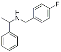 (4-FLUORO-BENZYL)-(1-PHENYL-ETHYL)-AMINE 结构式