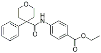 Ethyl 4-{[(4-phenyltetrahydro-2H-pyran-4-yl)carbonyl]amino}benzoate 结构式