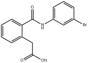 2-(2-(N-(3-BROMOPHENYL)CARBAMOYL)PHENYL)ACETIC ACID 结构式