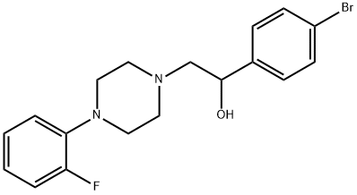 1-(4-BROMOPHENYL)-2-[4-(2-FLUOROPHENYL)PIPERAZINO]-1-ETHANOL 结构式