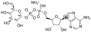 Adenosine diphospho-D-[u14c]glucose, ammonium salt 结构式