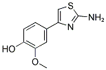 4-(2-AMINO-1,3-THIAZOL-4-YL)-2-METHOXYPHENOL 结构式