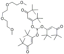 TRIS(2,2,6,6-TETRAMETHYL-3,5-HEPTANEDIONATO)YTTRIUM TRIGLYME ADDUCT 结构式