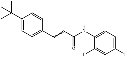 3-[4-(TERT-BUTYL)PHENYL]-N-(2,4-DIFLUOROPHENYL)ACRYLAMIDE 结构式