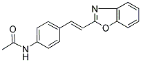N-(4-[(E)-2-(1,3-BENZOXAZOL-2-YL)ETHENYL]PHENYL)ACETAMIDE 结构式