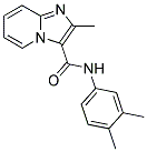 N-(3,4-DIMETHYLPHENYL)-2-METHYLIMIDAZO[1,2-A]PYRIDINE-3-CARBOXAMIDE 结构式