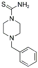 Amino(4-benzylpiperazinyl)methane-1-thione 结构式
