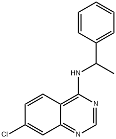 7-CHLORO-N-(1-PHENYLETHYL)-4-QUINAZOLINAMINE 结构式