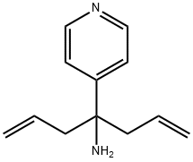 1-ALLYL-1-PYRIDIN-4-YL-BUT-3-ENYLAMINE 结构式