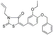 (5E)-3-ALLYL-5-[4-(BENZYLOXY)-3-ETHOXYBENZYLIDENE]-2-THIOXO-1,3-THIAZOLIDIN-4-ONE 结构式