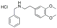 BENZYL-[2-(3,4-DIMETHOXY-PHENYL)-ETHYL]-AMINE HYDROCHLORIDE 结构式