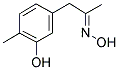 3-HYDROXY-4-METHYLPHENYLACETONE OXIME 结构式