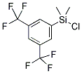 3,5-双(三氟甲基)苯基二甲基氯硅烷 结构式