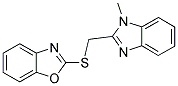2-([(1-METHYL-1H-BENZIMIDAZOL-2-YL)METHYL]THIO)-1,3-BENZOXAZOLE 结构式