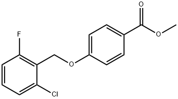 Methyl 4-[(2-chloro-6-fluorobenzyl)oxy]benzenecarboxylate 结构式