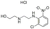2-((2-[(2-CHLORO-6-NITROPHENYL)AMINO]ETHYL)AMINO)ETHANOL HYDROCHLORIDE 结构式
