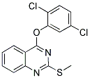 2,5-DICHLOROPHENYL 2-(METHYLSULFANYL)-4-QUINAZOLINYL ETHER 结构式