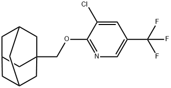 1-Adamantylmethyl 3-chloro-5-(trifluoromethyl)-2-pyridinyl ether 结构式