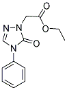 ETHYL 2-(5-OXO-4-PHENYL-4,5-DIHYDRO-1H-1,2,4-TRIAZOL-1-YL)ACETATE 结构式