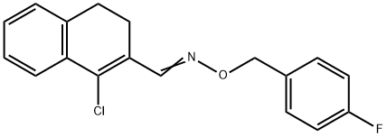 1-CHLORO-3,4-DIHYDRO-2-NAPHTHALENECARBALDEHYDE O-(4-FLUOROBENZYL)OXIME 结构式