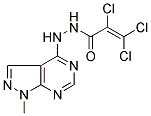 2,3,3-TRICHLORO-N'-(1-METHYL-1H-PYRAZOLO[3,4-D]PYRIMIDIN-4-YL)ACRYLOHYDRAZIDE 结构式