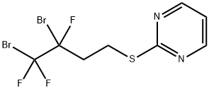 2-[(3,4-DIBROMO-3,4,4-TRIFLUOROBUTYL)SULFANYL]PYRIMIDINE 结构式