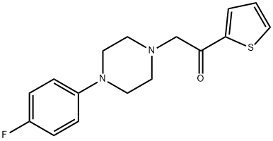 2-(4-(4-氟苯基)哌嗪-1-基)-1-(噻吩-2-基)乙-1-酮 结构式