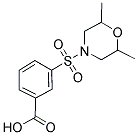 3-(2,6-DIMETHYL-MORPHOLINE-4-SULFONYL)-BENZOIC ACID 结构式