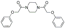 2-Phenoxy-1-[4-(2-phenoxy-acetyl)-piperazin-1-yl]-ethanone 结构式