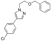 1-(2-Benzyloxyethyl)-4-(4-chlorophenyl)-(1H)-pyrazole 结构式