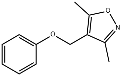 3,5-二甲基-4-(苯氧基甲基)异恶唑 结构式