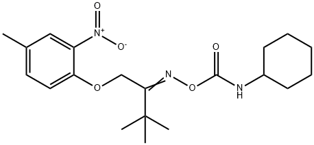 1-[2-(([(CYCLOHEXYLAMINO)CARBONYL]OXY)IMINO)-3,3-DIMETHYLBUTOXY]-4-METHYL-2-NITROBENZENE 结构式