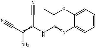 N'-[(Z)-2-AMINO-1,2-DICYANOETHENYL]-N-(2-ETHOXYPHENYL)IMINOFORMAMIDE 结构式