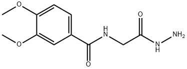N-肼基羰基甲基-3,4-二甲氧基-苯甲酰胺 结构式