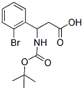 3-(2-BROMO-PHENYL)-3-TERT-BUTOXYCARBONYLAMINO-PROPIONIC ACID 结构式