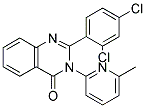 2-(2,4-DICHLOROPHENYL)-3-(6-METHYLPYRIDIN-2-YL)QUINAZOLIN-4(3H)-ONE 结构式