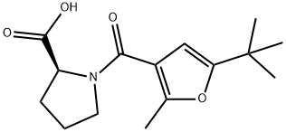 1-(5-TERT-BUTYL-2-METHYL-FURAN-3-CARBONYL)-PYRROLIDINE-2-CARBOXYLIC ACID 结构式