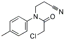 2-CHLORO-N-(2-CYANOETHYL)-N-(4-METHYLPHENYL)ACETAMIDE 结构式