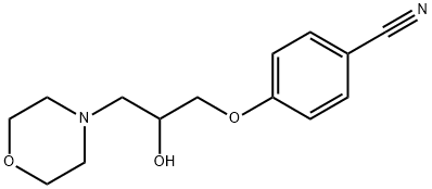 4-(2-HYDROXY-3-MORPHOLINOPROPOXY)BENZENECARBONITRILE 结构式