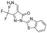 4-(AMINOMETHYLENE)-2-(1,3-BENZOTHIAZOL-2-YL)-5-(TRIFLUOROMETHYL)-2,4-DIHYDRO-3H-PYRAZOL-3-ONE 结构式